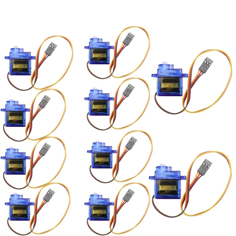 Micro Servo Motor with 180/360 Degree Rotation and Plastic Gears for DIY Robotics and RC Projects