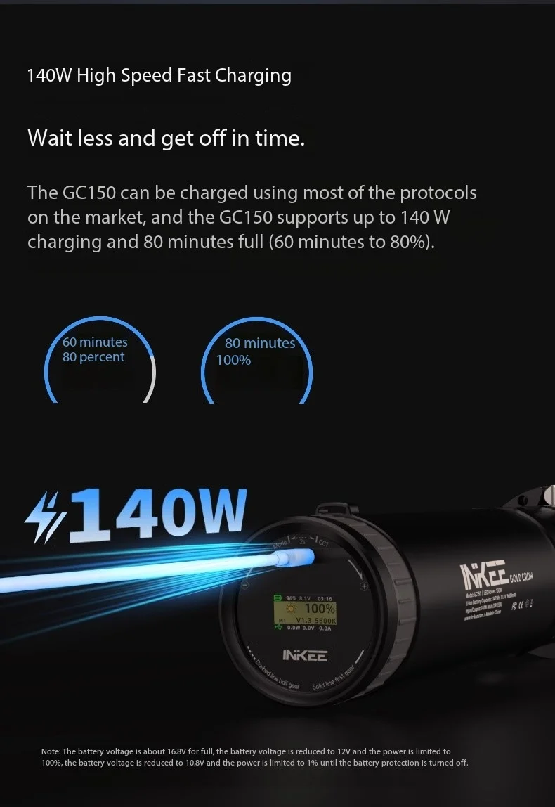 INKEE GC150 150W Outdoor Waterproof LED Video COB light Bi-Color