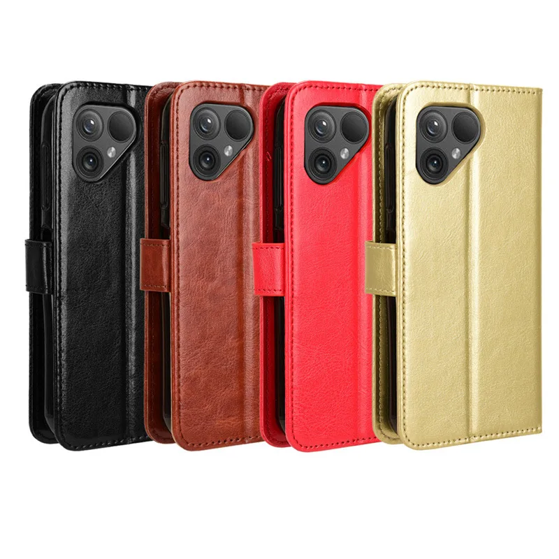 Elegant Leather Flip Case with Wallet and Kickstand Feature