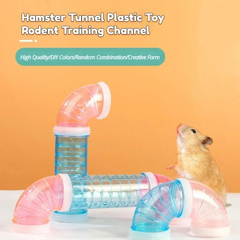 Hamster Toy Maze Hamster Cage Tunnel Small Pet Tunnel Hamster Toy Guinea Pig Tunnel Rodent Training Channel Durable DIY Splicing Maze Tube for Small Animal