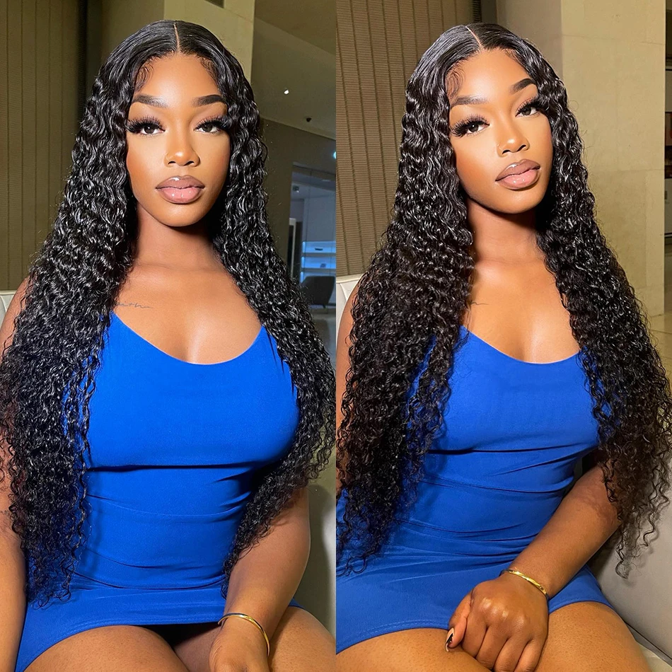 Pretty Diary HD 30 40 inch Deep Wave 13x4 Lace Front Human Hair Brazilian Loose Water Curly  Frontal Wig For Black Women 6