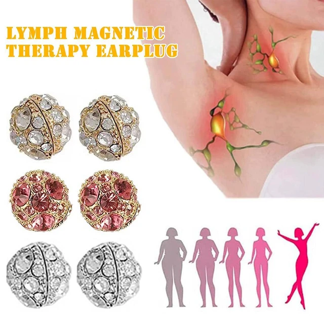 Acheter Clip Magnetherapy Germanium Boucles d'oreilles Magnétothérapie  lymphatique Boucles d'oreilles Drainage lymphatique Oreille Stud