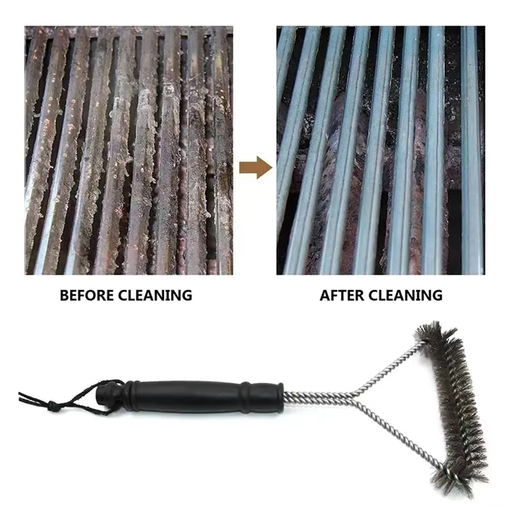 1PC Kitchen Accessories Barbecue Grill Cleaning Brush BBQ Clean Accessories Tool Non-stick Powerful Grilling Barbecue Brushes