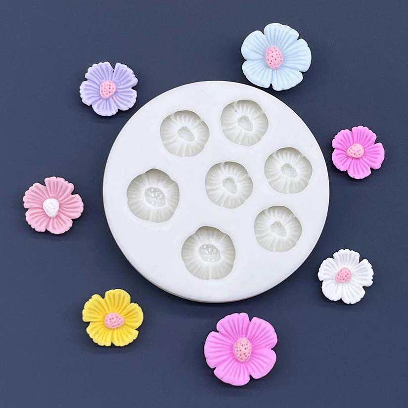 Mini Blume Silikonform Sugarcraft Cupcake Backform Fondant Kuchen Dekorieren Werkzeuge – Detail 21