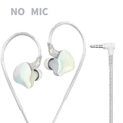 Premium Wired Earphones with Ear Hooks and Hi - Fi Sound Quality (H8 white no mic)
