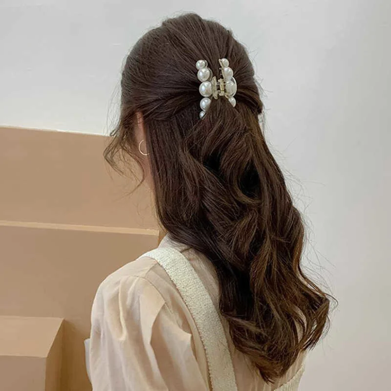 17 Styles Big Perle Haar Krallen Frau Haarnadeln Haar Clips Haar Zubehör Mädchen Haar Krabben Headwear Hairgrip Mode Barrettes – Detail 2