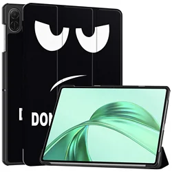 Tri-Folding Stand Cover for 11-Inch Tablet - Slim Magnetic Case with Hard PU Back (DYJ)