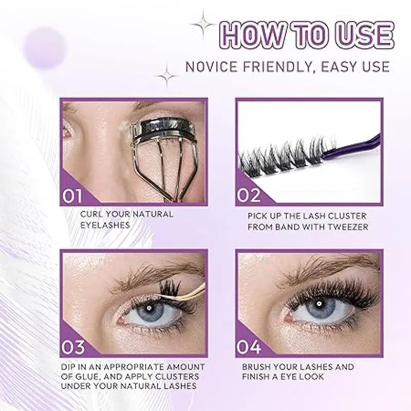 Eyelash Extension 280pcs Individul Claster Eyeash Extension 30D/40D Mix Length DIY Cluster Lashes