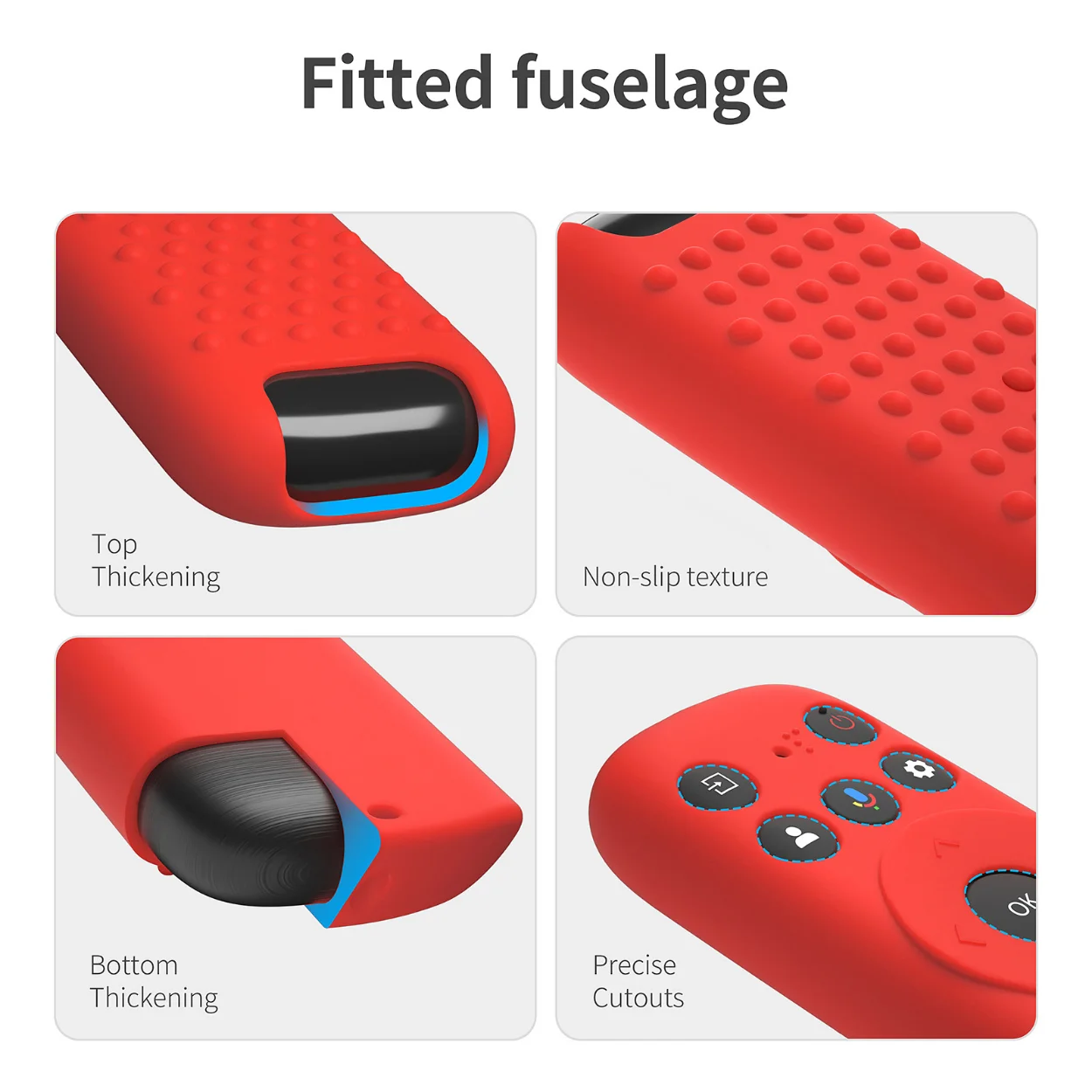 Remote Control for TCL Smart TV RC813 RC923 FMB3/RC902V FMR1 FMR4 FMR5 TVs Remote Protection Cover Silicone Protective Case silicone remote case silicone remote sleeve silicone remote cover silicone case protector remote controller cover