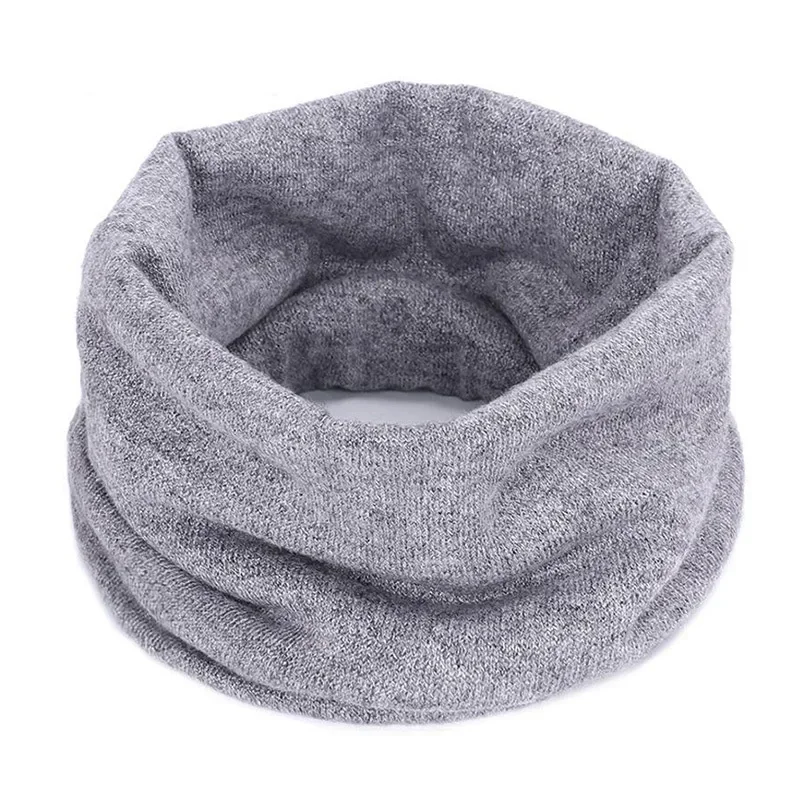New Cashmere Winter Scarf for Baby Boys Girls Kids Knitted Scarves Unisex Elastic Mufflers Children Autumn Crochet Baby Scarf 2