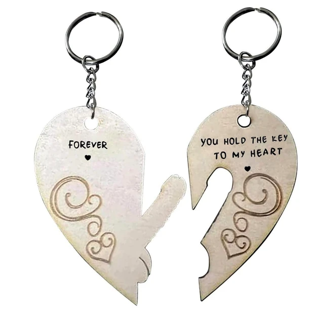 Valentine Couple Keychain Heart Shape Cute Matching Keychains Couple Gifts  for Him and Her, His and Her Gifts - AliExpress