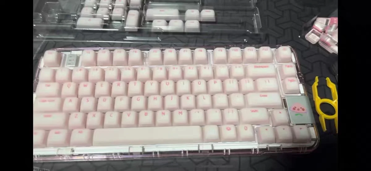 PBT, Perfil de Cereja, Tintura-Sublimação, Rosa, Bonito, Presentes