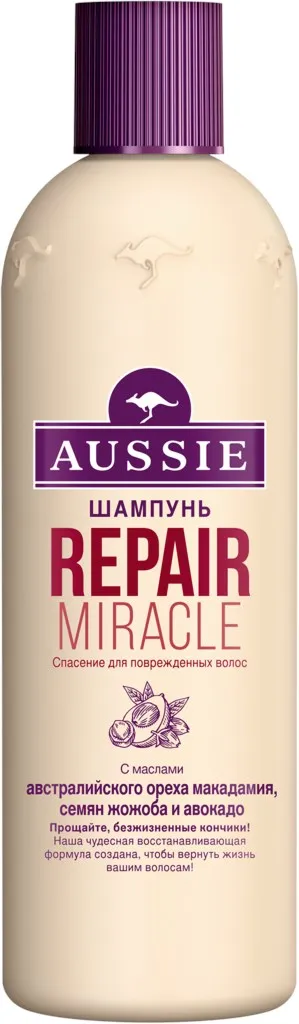 Shampoo for damaged hair Aussie repair miracle, 300
