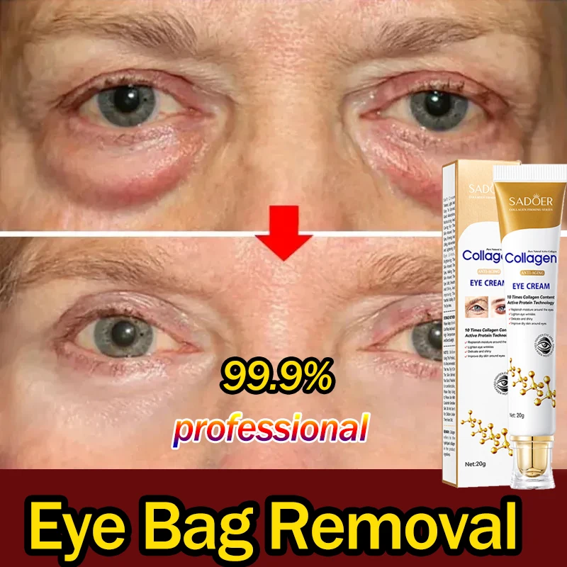 Instant Eye Bag Removal Eye Cream Collagen Anti Wrinkle Fade Fine Lines Brighten Dark Circles Anti Puffiness Skin Care Cosmetics