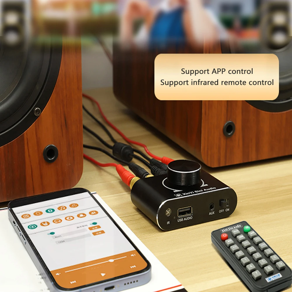 15W Stereo Bluetooth Amplifier Board 12V/24V Speaker Audio Amplification X15H AMP Amplificador Home Theater