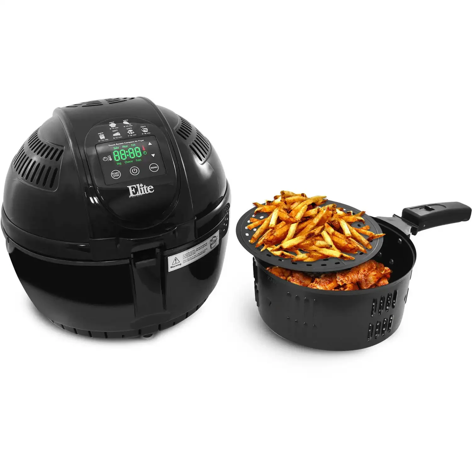 

Elite Platinum 3.5-Quart Digital Air Fryer Black freidora