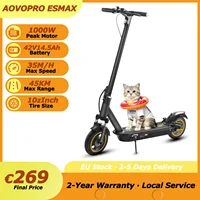 Trottinette électrique AOVOPRO 500W, moteur puissant, 35 km/h, autonomie 45 km, 42V14.5AH, 10 pouces, pliable intelligente avec application, trottinette électrique AOVOPRO TX01 avec amortissement 1