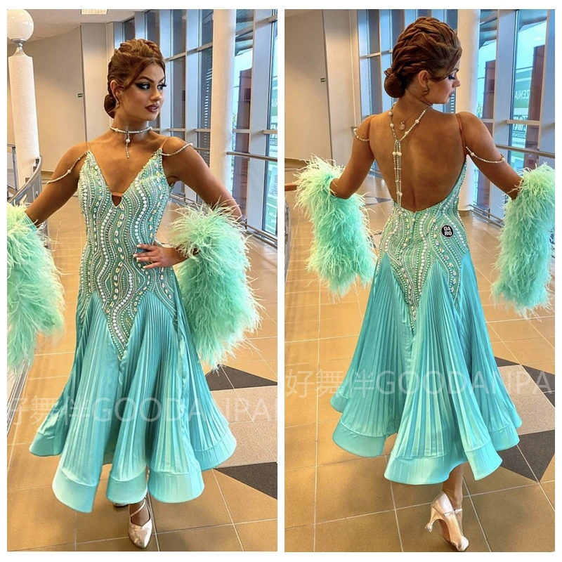 

Женское платье, платье для соревнований, костюм для бальных танцев, стандартное танцевальное платье, женское платье для соревнований, 2024