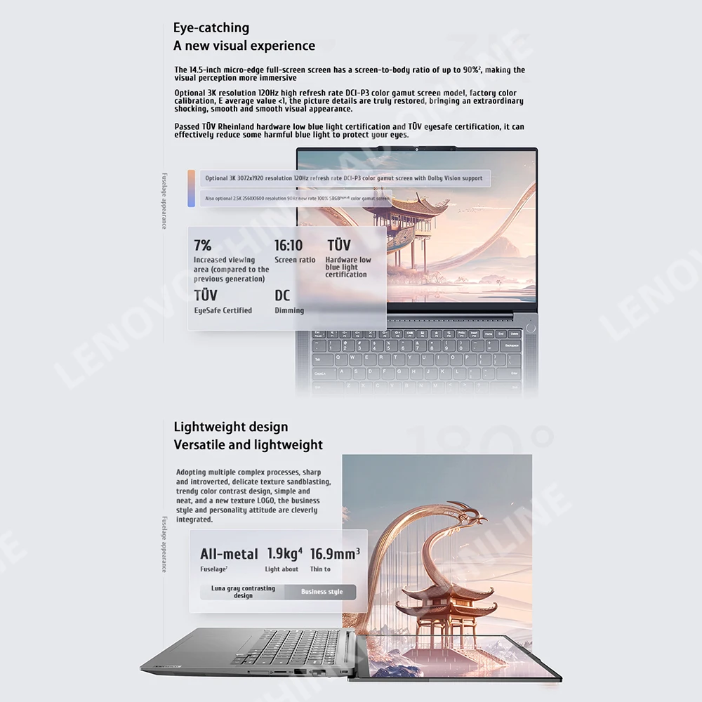 Lenovo Laptop ThinkBook 14+ 2024 AI AMD Ryzen R7 8845H Radeon 780M