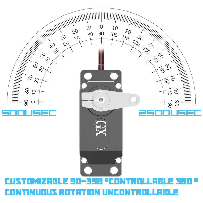 200KG HS-1005SGT servo 12V-16.8V High Voltage CNC Aluminium Shell Metal Gear Brushless Waterproof Drone fixed wing helicopter 6