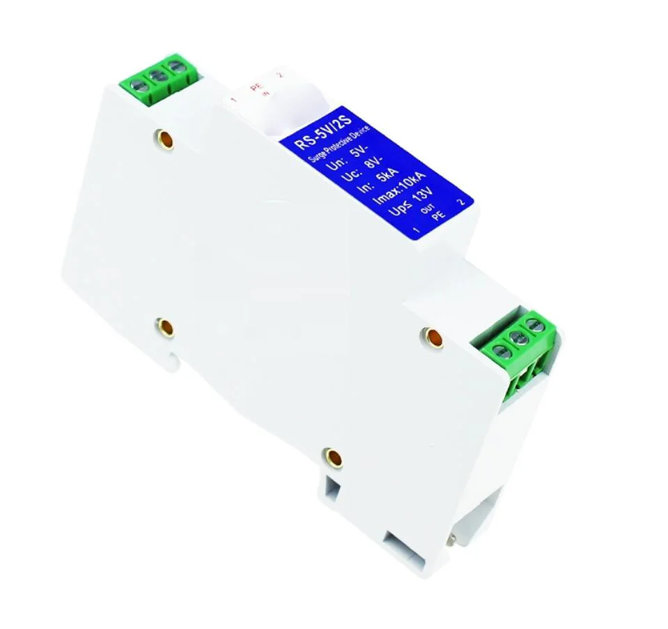 RS485 Signal Lightning Arrester 4-20mA Analog Control Signal Surge Protector 5V
