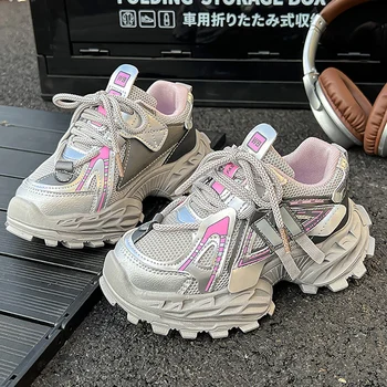 Trend Fashion Teenager Girl's Sneakers PU Leather Waterproof Kid's Sneakers Soft-soled Breathable Children's Sport Shoes