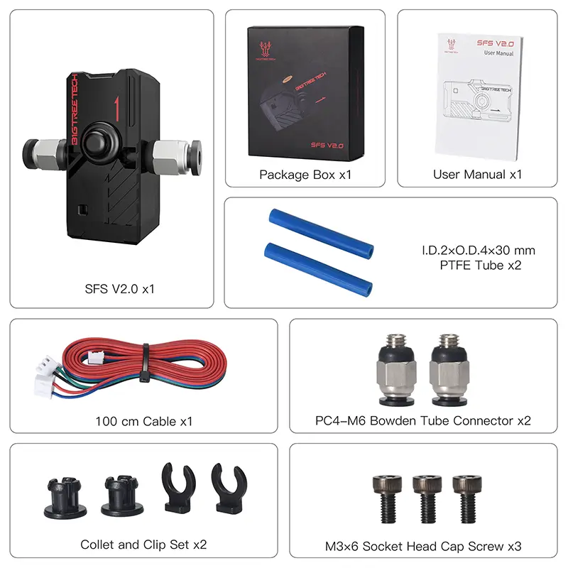 BIGTREETECH Smart Filament Sensor Filament V2.0 Break Detection Module BTT SFS V1.0 for Ender 3 Voron V2.4 FDM 3D Printers Parts image 5
