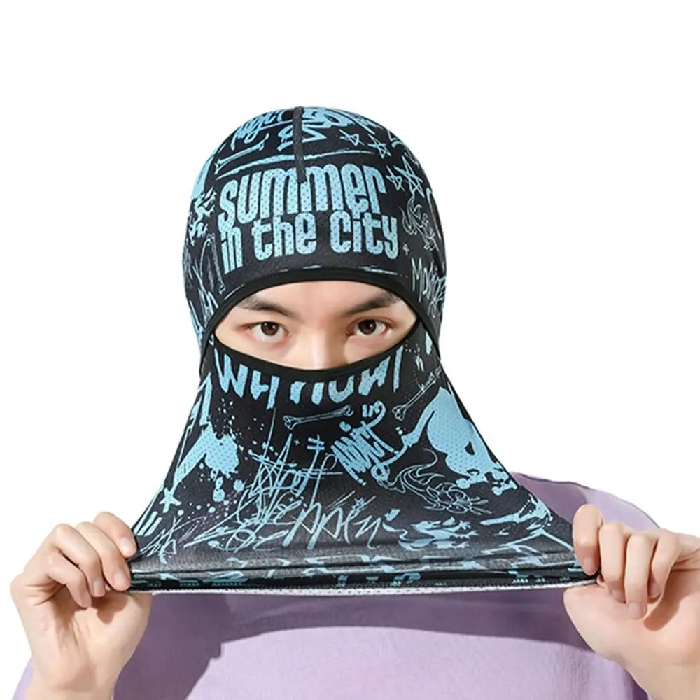 Men's Caps Cycling Balaclava Full Face Ski Mask Bicycle Hat Windproof Breathable Anti-UV Motocross Motorcycle Helmet Liner Hats 4