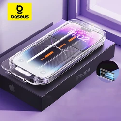 Premium Tempered Glass Screen Protector with Cleaning Kit - HD Anti - Peep & Dust - Proof - iP 16 Pro Max (2 PCS)