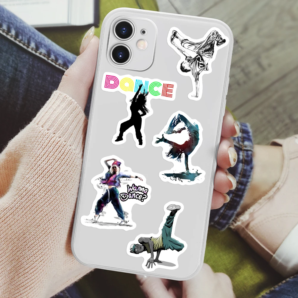 Hip Hop Street Dance Stickers Rap Dancer DIY Toys Decal for Scrapbook Laptop Phone Decorative Luggage Bottle Graffiti Waterproof
