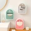 1pc Makeup Cotton Storage Box Wall Mounted Hanging Wall Flap Put Makeup Cotton Remover Box Cotton Sheet Cotton Swab Cosmetic Box 5