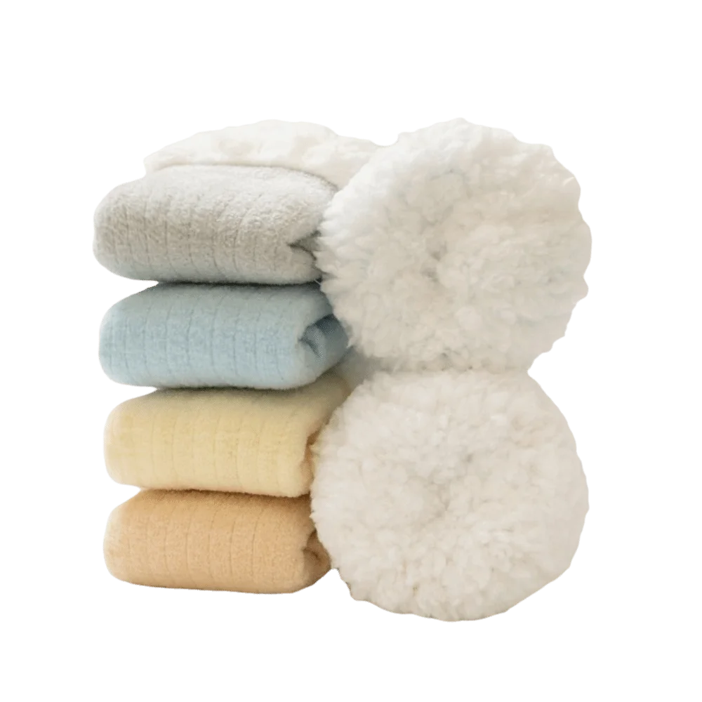 Boneless Winter Fleece Socks Non-squeezing Warmth Tools Mid-calf Socks Plus Velvet Sleep Socks Loose-fitting