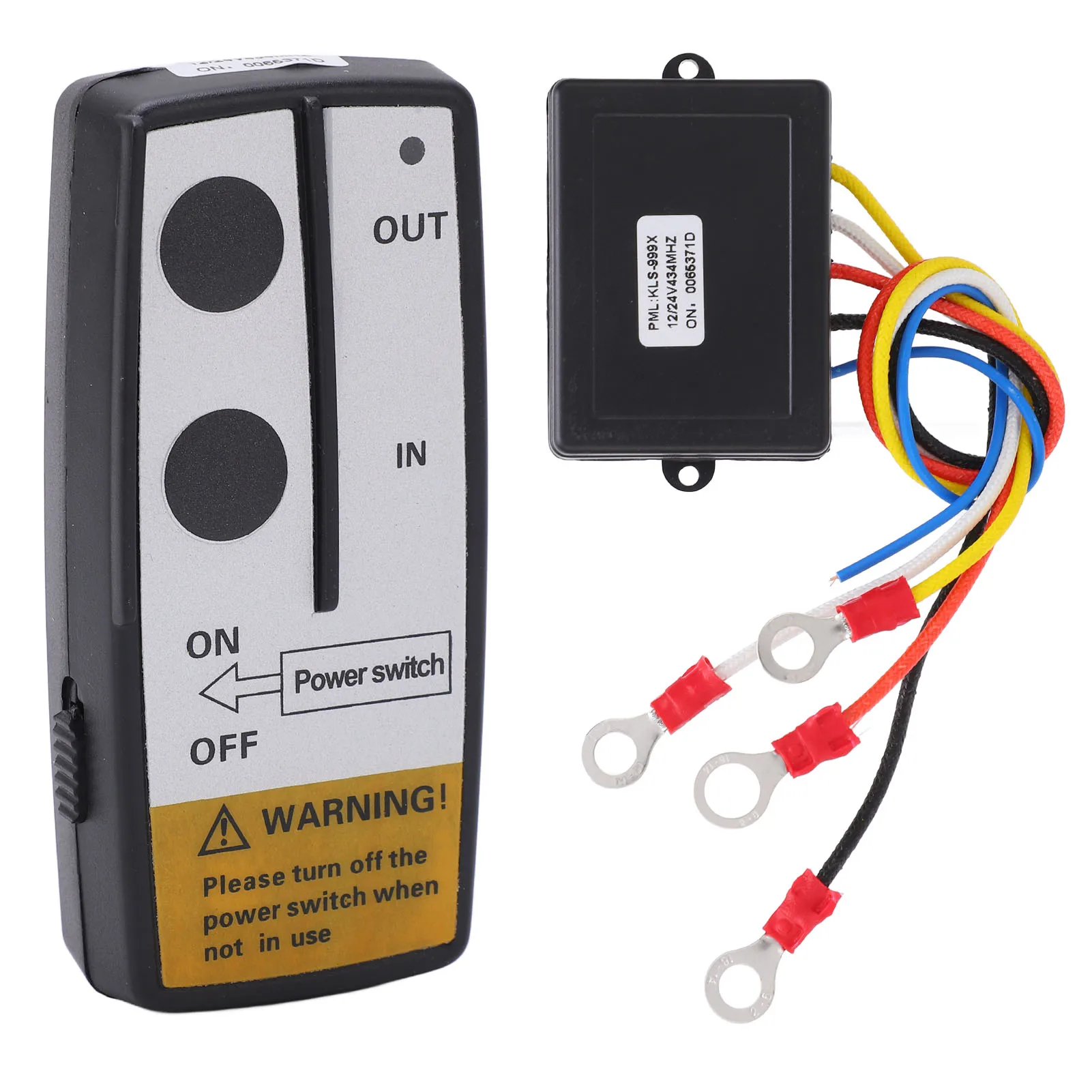 Winch Remote Control Wireless Winch Remote Control Kit with Receiver 12V 24V 75ft Long Range Universal Accessory 75ft Wireless Winch Remote Control