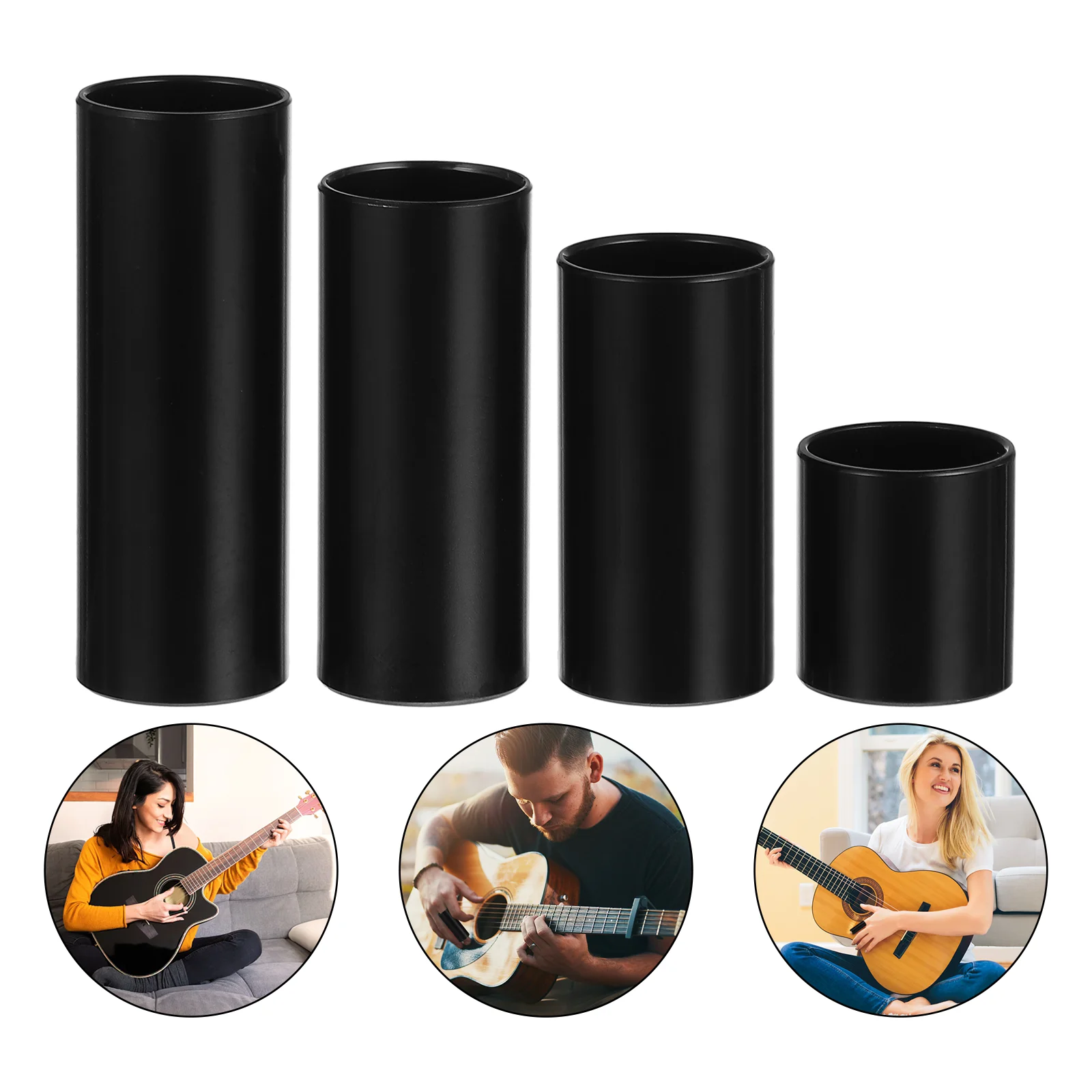 

Guitar Slider Metal Slides Professional for Electric Wood Accessories Finger Sleeves