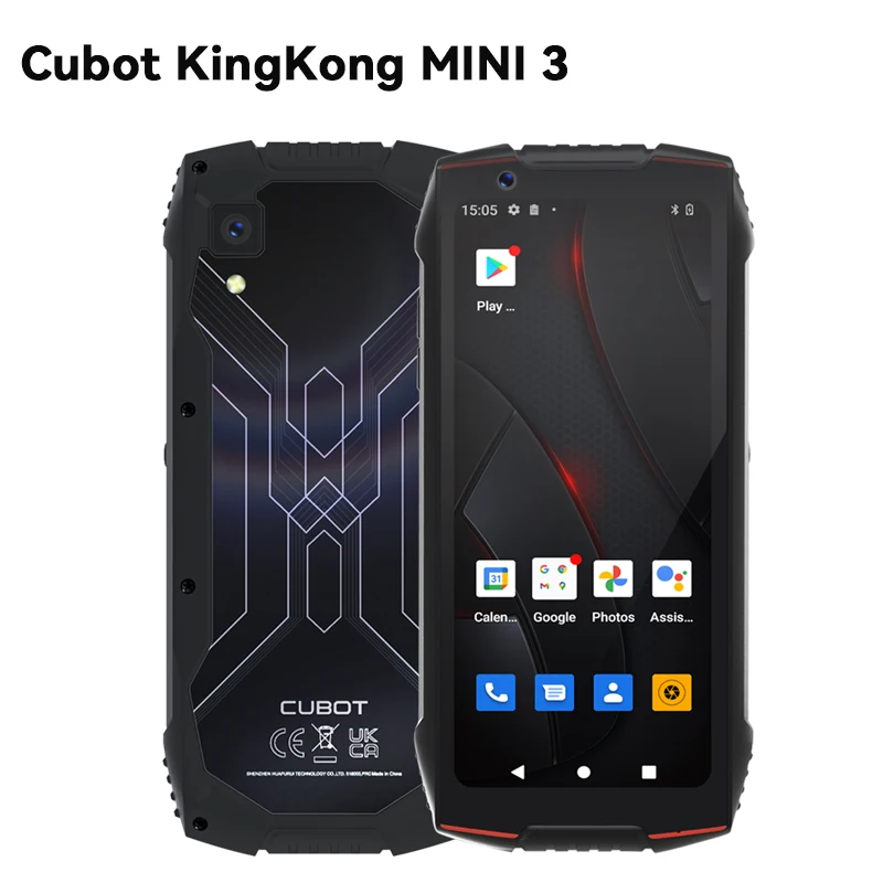 Cubot 킹콩 미니 3, 안드로이드 12, 헬리오 G85, 옥타코어, 4.5 인치 미니 스크린, 6GB + 128GB, 4G 듀얼 SIM, NFC, 방수 러기드