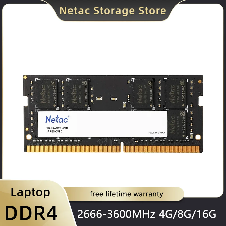 ノートブックRAM,Netac-DDR4 MHz,2666MHz, 4GB, 8GB, 16GB,3200 GB SSD