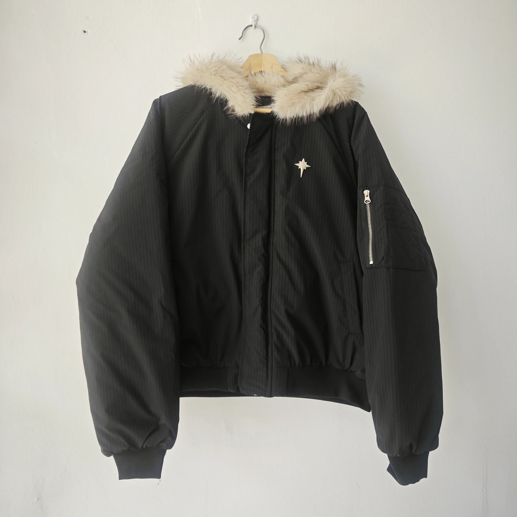 PFNW American Vintage Fur Collar Loose Casual Zipper Cotton Jakcets Men's Winter Trendy Warm Short Cotton-padded Coat CPG2188