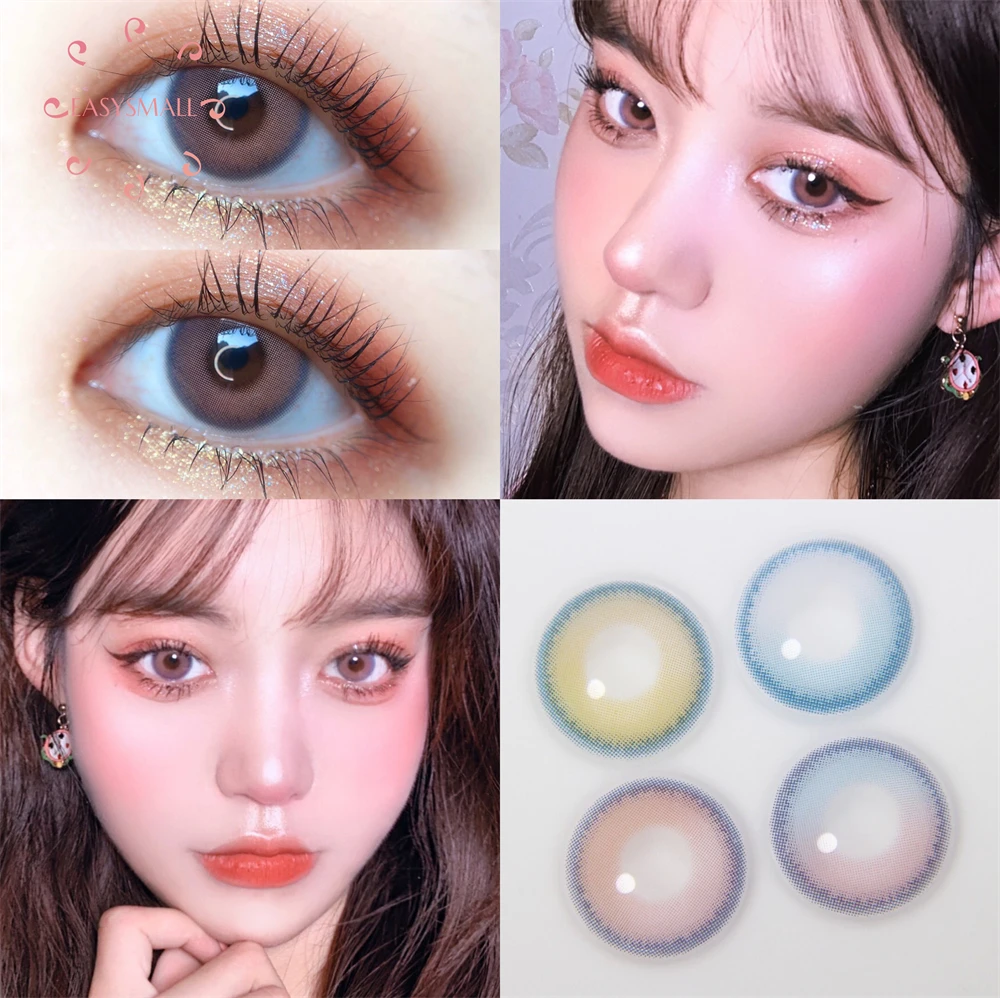 

sunset pink Natural Color Lens Eyes Yearly Color Contact Lenses For Eyes small Beauty pupil Contact Lens Eye Cosmetic