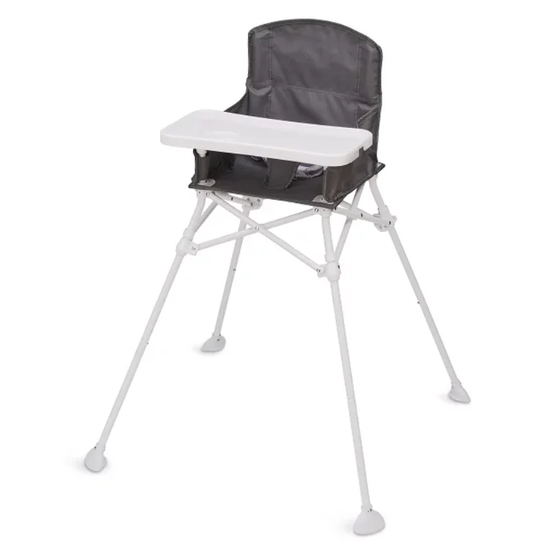 

Baby Portable High Children Chairs Gray Ages 6 To 36 Months Three-point Harness Folds Down In Seconds for Storage/travel