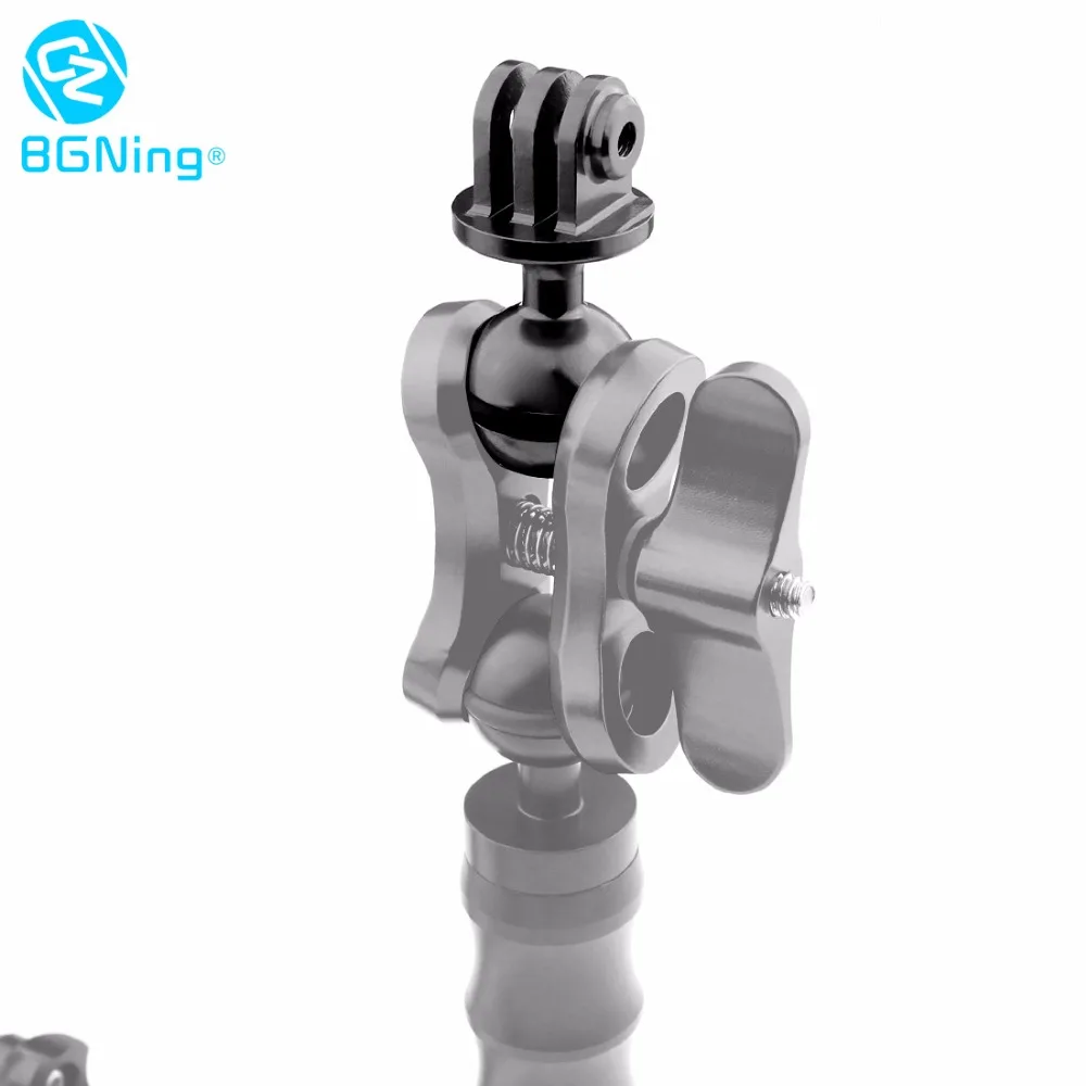 BGNING Aluminium 1inch Ball Kopf Clamp CNC Tauchen Wasserdichte Upgrade Erweitert Schmetterling Clip für GoPro SLR Unterwasser Fotografie – Detail 20