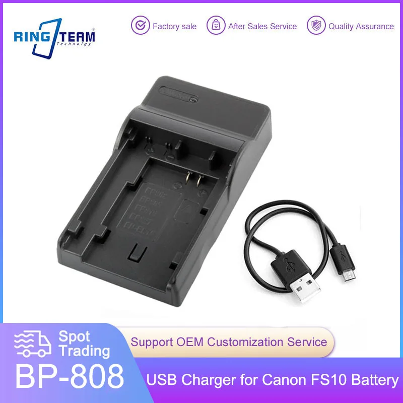Caricabatterie Usb Cg-800 Per Bp-807 Bp-808 Bp-809 Bp-819 Bp-820 Bp-828 Videocamera Batteria Adatto Per Canon Fs10 Fs11 Fs100 Fs21 Fs22