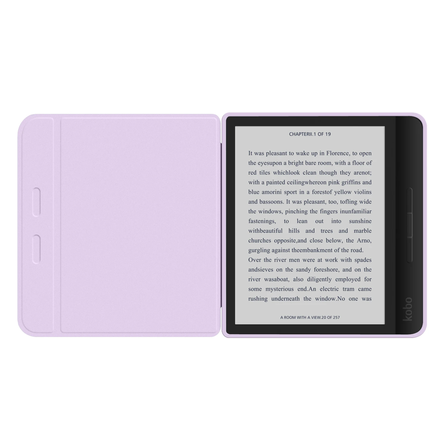 Für Kobo Libra Colour/Libra 2 7 Zoll abnehmbare 2-in-1-Hülle, transparente Acrylrückseite, Wake/Sleep-PU-Lederhülle, Zubehör, E-Book-Hülle – Detail 5
