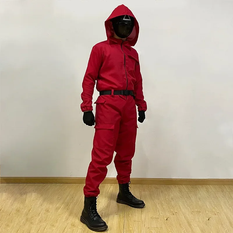 Squid Game Red Guard Uniform Cosplay Costume
