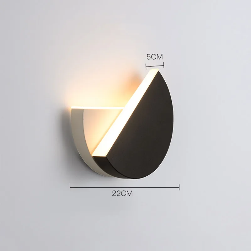 LED Wall Lamp 360 Degree Rotation Adjustable Bedside Lights White Black Creative Wall Lamps Modern Bedroom Loft Aisle Lighting led wall lamp wall sconces light wall lamp