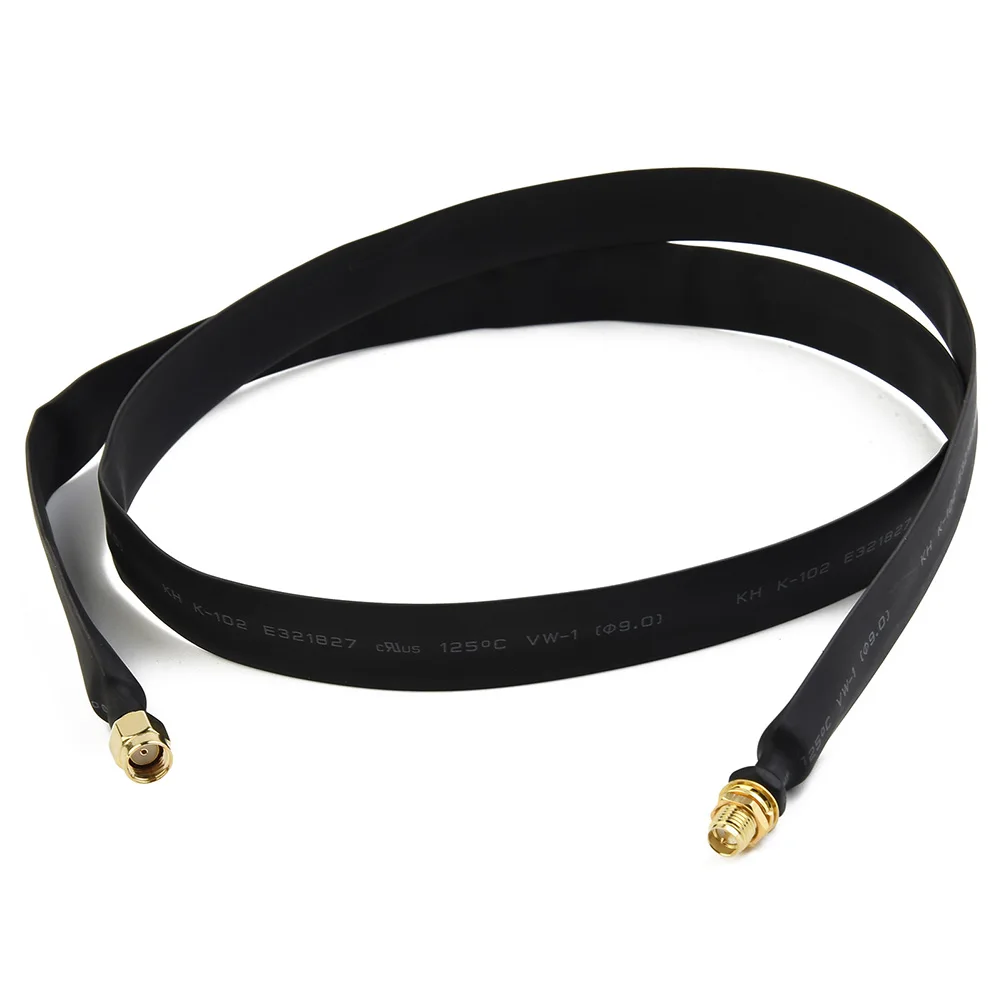 헬륨 핫스팟 채굴 안테나 LoRa 플랫 윈도우 문짝 피드 스루 동축 케이블, 80cm 초저손실 플랫 문짝 및 윈도우 테일 파이버