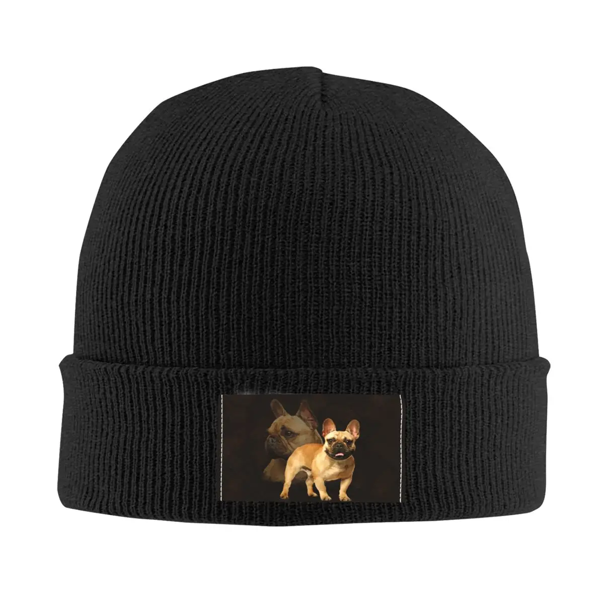 

French Bulldog Beanie Cap Winter Warm Bonnet Homme Knit Hats Cool Outdoor Ski Frenchie Dog Skullies Beanies Caps For Men Women