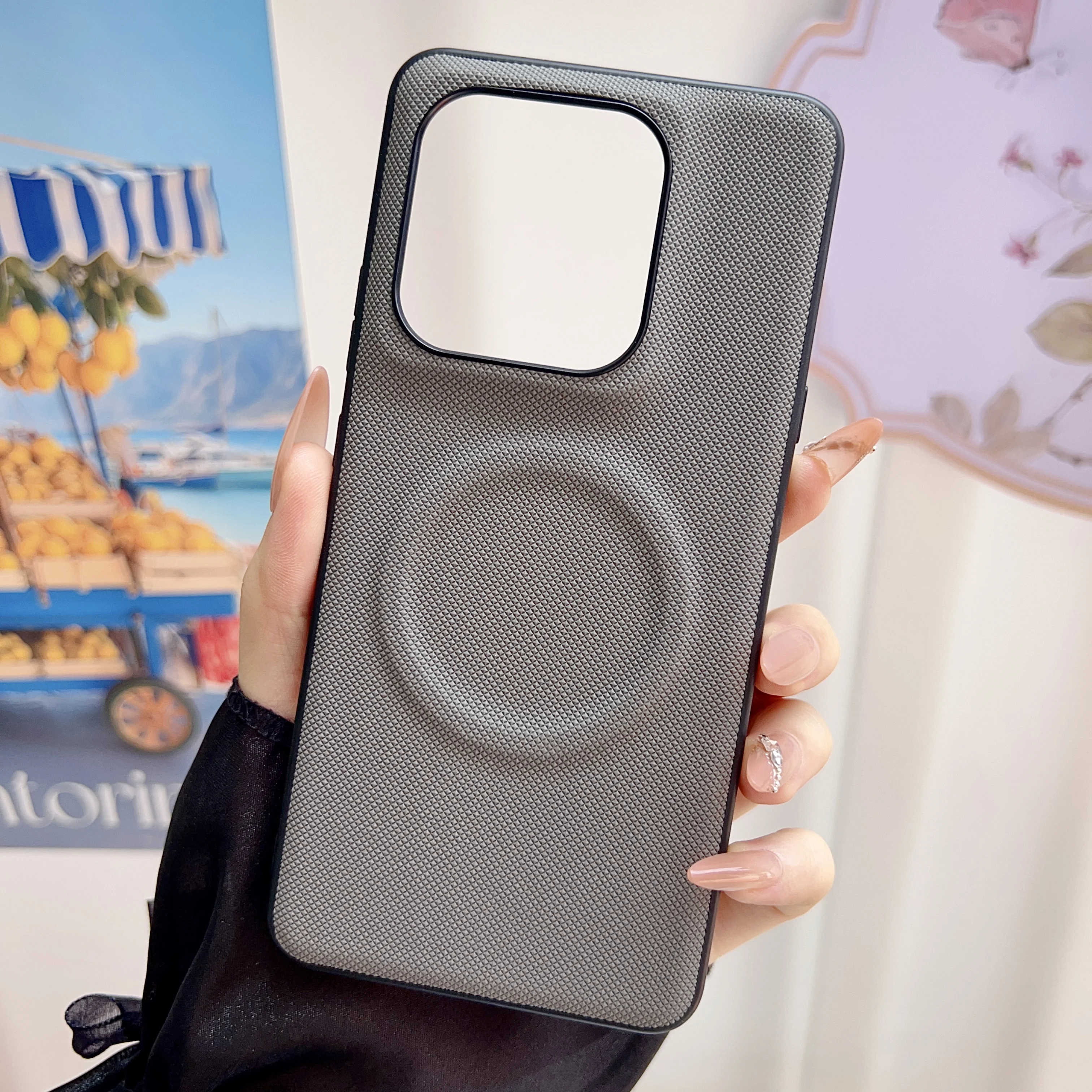Luxury Business Leather Magnetic Phone Case with MagSafe Protection