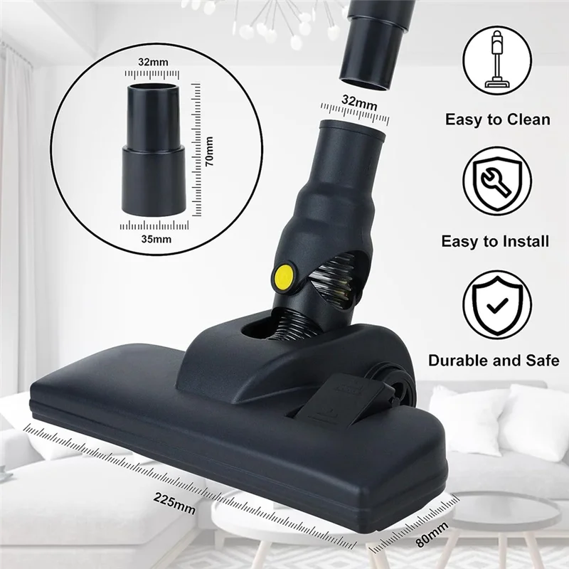 Pružné vacuum čistič tryska univerzální 32 mm/35 mm s vacuum čistič adaptér, komfort vacuum čistič připojení sada