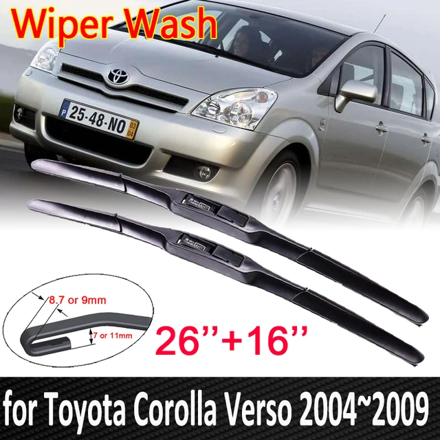 For Toyota Corolla Verso Ar10 2004~2009 Car Wiper Blade Front Windshield  Windscreen Wipers Car Accessories 2005 2006 2007 2008 - Windscreen Wipers -  AliExpress