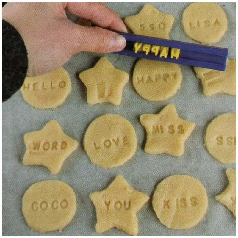 Ceramic Art Alphanumeric Letters Polymer Clay Stamping Stamps Embossing Die Seals DIY Embossing Clay Tools 1 Set